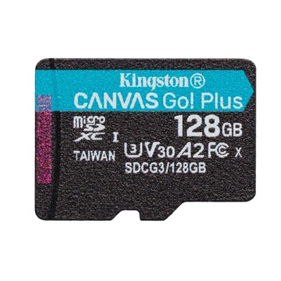 Kingston karta pamięci 128GB microSDXC Canvas Go! Plus kl. 10 UHS-I 170 MB/