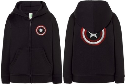 Rozpinana bluza Marvel Capitan America 110/116