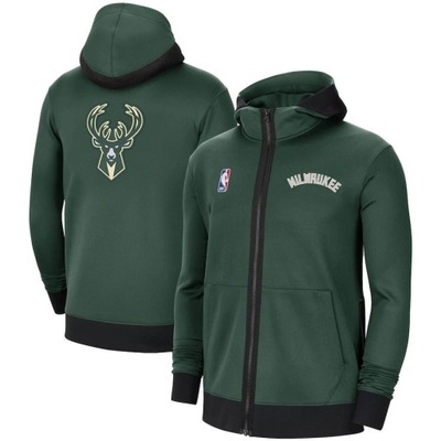 Kurtka z kapturem zapinana na zamek Milwaukee Bucks