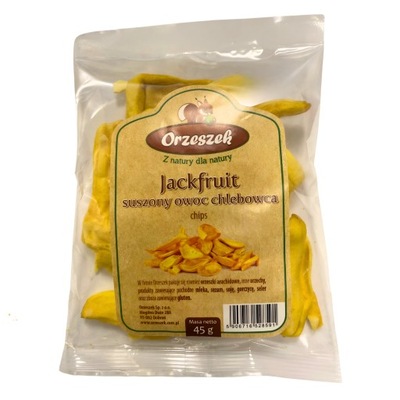 Suszony owoc chlebowca Jackfruit chips 45g