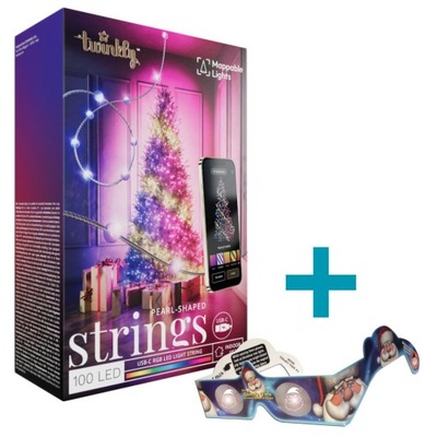 Twinkly lampki smart strings pearls 100 led RGB USB T
