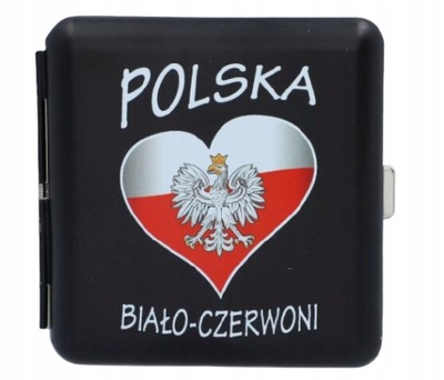 Papierośnica Metalowa z Godłem Polski Patriotyczna