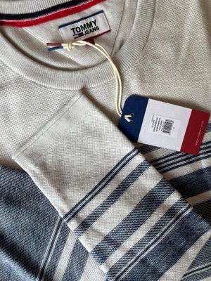 Sweter TOMMY HILFIGER szary męski r. M