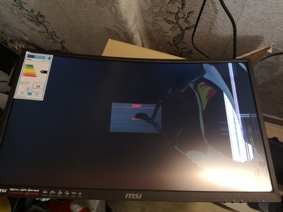 Monitor LED MSI Optix G241VC uszkodzony