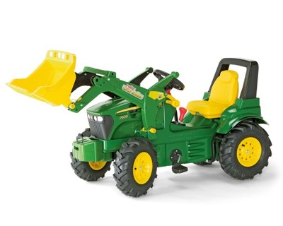 Traktor na pedały pompowane koła John Deere Rolly