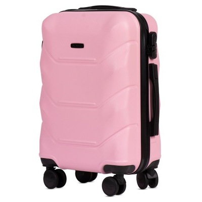 Walizka WINGS kabinowa 148 S LIGHT PINK 36 l ABS