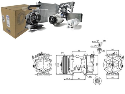 КОМПРЕСОР КОНДИЦІОНЕРА NISSENS 6453LN 6453XJ 6453G