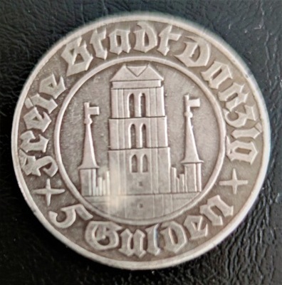 5 Guldenów z 1932 KOPIA Wolne Miasto Gdańsk