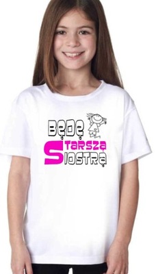 T-shirt Koszulka dla Dziecka Będę Starszą Siostrą