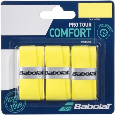 Owijka wierzchnia Babolat Pro Tour x 3 yellow