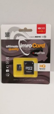 KARTA IMRO MICROSDHC 16GB KL.10 UHS-I ADAPTER