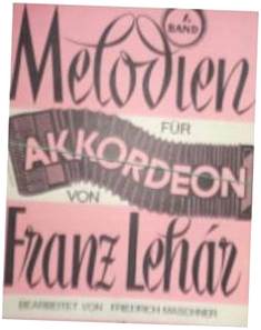 melodien band I i II Akordeon - 2 szt. - F Lehar