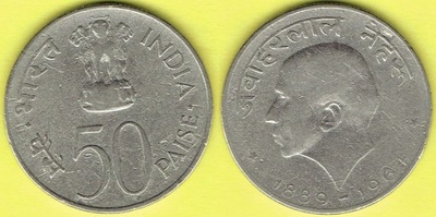 INDIE 50 Paise 1964 r.