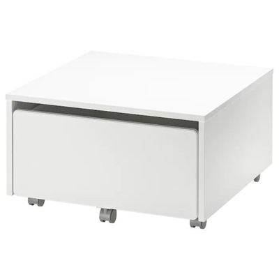 SLAKT pojemnik na kółkach 62x62x35 cm biały IKEA