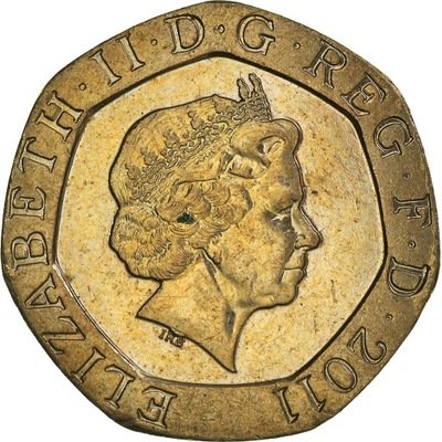 Moneta, Wielka Brytania, Elizabeth II, 20 Pence, 2