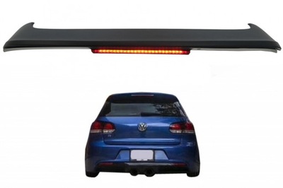 Спойлер do vw golf vi 2008+ led гальмування r20 look фото №1