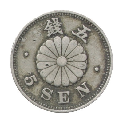 [M12921] Japonia 5 sen 1889-1897
