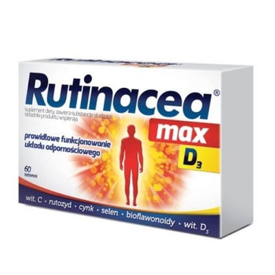 RUTINACEA MAX D3 tabletki 60 sztuk