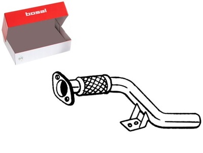 Труба вихлопна з передній renault captur i clio iv 1.2 1.5d 11.12- фото №1