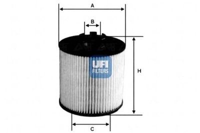 UFI ФИЛЬТР МАСЛА VECTRA 1.8 16V 06-