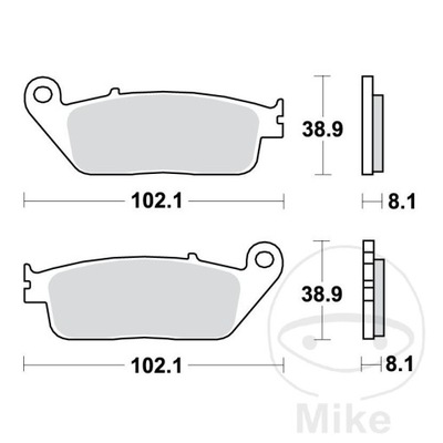 TRINKELĖS STABDŽIŲ PRIEKINIAI TRW MCB598TRQ TRIUMPH 