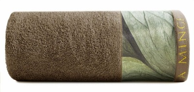 Ręcznik Sylvia 50x90 brązowy zielony Ewa Minge 485