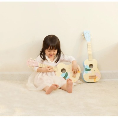 CLASSIC WORLD Drevené Ukulele Gitara pre deti Modrá