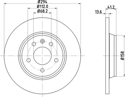 HELLA DISCO DE FRENADO 8DD 355 106-661  