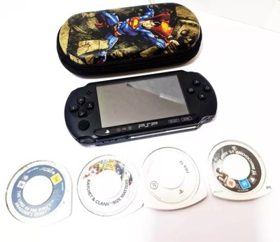 KONSOLA SONY PSP E1004 + 4 GRY