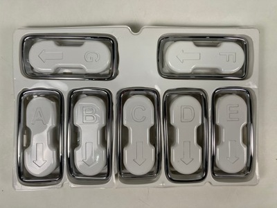 Рамки решетка хром комплект set 7 szt jeep renegade фото №1