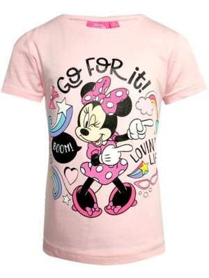 Bluzka krótki rękaw t-shirt Myszka Minnie 104