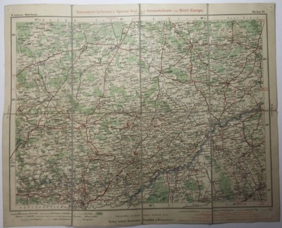 Mapa samochodowa Miechów, Jędrzejów, sprzed 1918 r