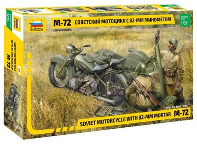 Soviet Motorcycle M-72 1:35 Zvezda 3651