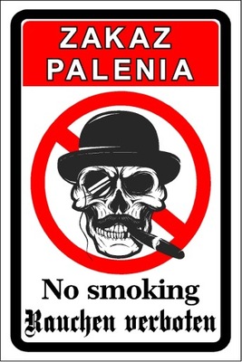 Tabliczka Rauchen verboten No smoking zakaz paleni