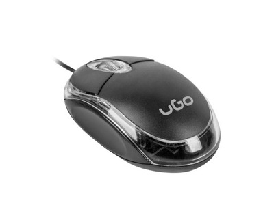 Mysz UGO UMY-1007 (optyczna; 1000 DPI; czarny)