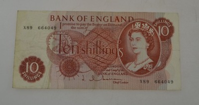 Anglia - banknot - 10 Shillings