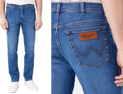 WRANGLER Spodnie męskie Texas Slim jeans W44 L32