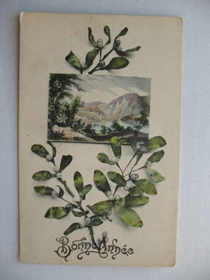 NOWY ROK JEMIOŁA przedwojenna POCZTÓWKA