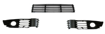 3 решётка радиатора решётка  w бампере перед vw passat b5 00-05 фото №1