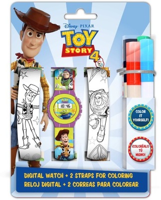 Zegarek cyfrowy dziecięcy Toy Story z paskami Kids Euroswan