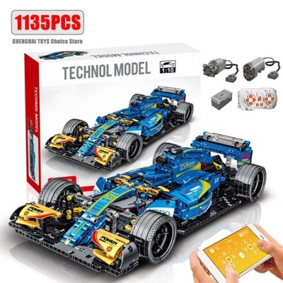 Klocki Bolid Formuła F1 Niebieski 1200 pcs TECHNIC