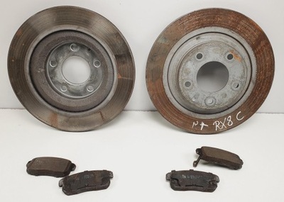 Тормозные диски тормозные тормозные колодки задняя ate mazda rx-8 фото №1