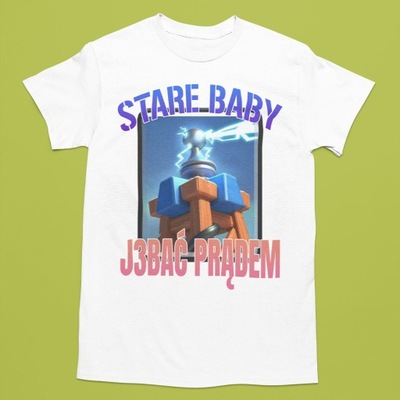 Bekowa koszulka - Stare baby tesla tower clash royale S Biały