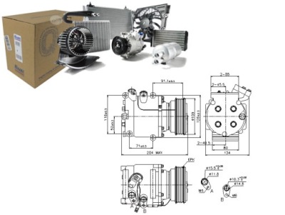 Компресор кондиціонера honda civic vii sedan 1.4 фото №1