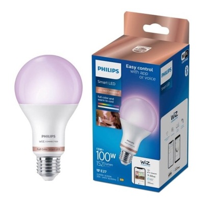 Żarówka LED Smart Philips SMD A67 E27 RGB