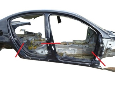 Passat b6 порог блок двигателя правый l041 sedan 4d фото №1