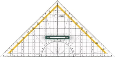 EKIERKA LINEX GEOMETRYCZNA 32cm KĄTOMIERZ LINIJKA TRÓJKĄT RYSUNKOWY