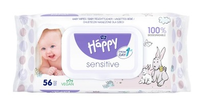 Chusteczki nasączone Bella Baby Happy SENSITIVE 56