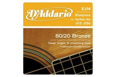 D'ADDARIO struny do gitary akustycznej EJ14 12-56