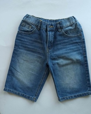 F&F KIDS JEANS KRÓTKIE SPODENKI CHŁOPIĘCE 8-9